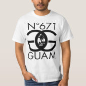 GUAM LASSEN das 671 Zahl-Siegel laufen T-Shirt (Vorderseite)