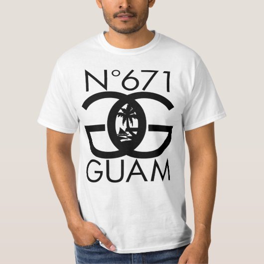 GUAM LASSEN das 671 Zahl-Siegel laufen T-Shirt (Vorderseite)