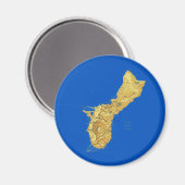 Guam Map Magnet (Vorderseite/Rückseite)