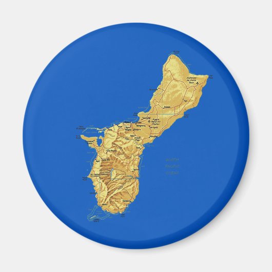 Guam Map Magnet (Vorne)