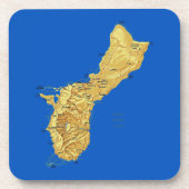 Guam Map Untersetzer (Vorderseite)