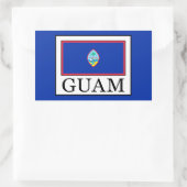 Guam Rechteckiger Aufkleber (Tasche)