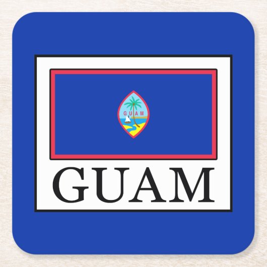 Guam Rechteckiger Pappuntersetzer (Vorderseite)