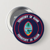 Guam Round Emblem Button (Vorne & Hinten)