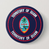 Guam Round Emblem Button (Vorderseite)