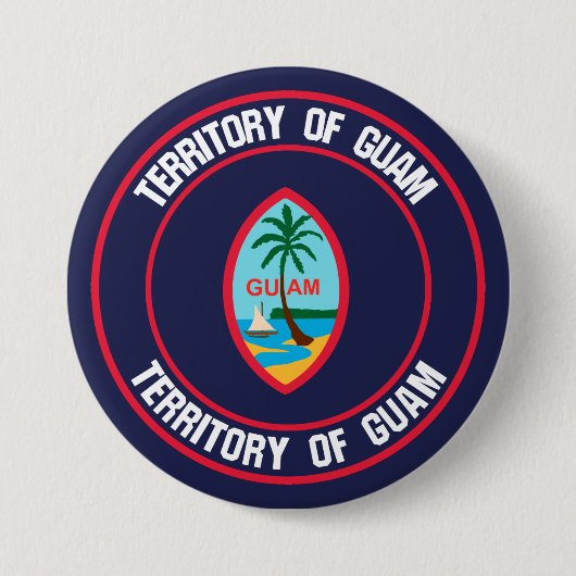 Guam Round Emblem Button (Vorderseite)