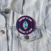Guam Round Emblem Button (Beispiel)