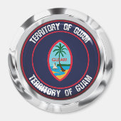 Guam Round Emblem Magnet (Vorne)