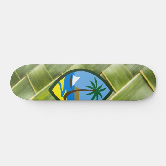 GUAM RUN 671 Coconut Weave Skateboard (Horizontal)