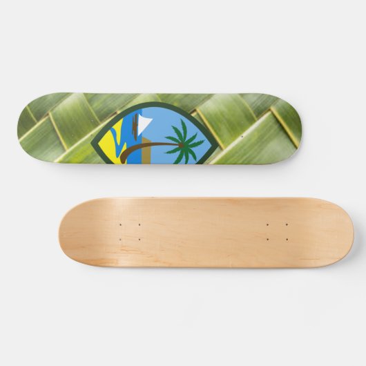 GUAM RUN 671 Coconut Weave Skateboard (Horizontal)