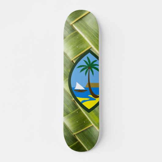 GUAM RUN 671 Coconut Weave Skateboard (Vorne)
