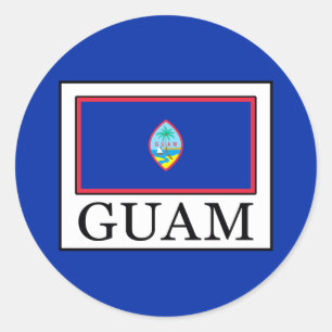 Guam Runder Aufkleber