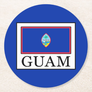 Guam Runder Pappuntersetzer