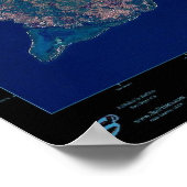 Guam-Satellitenposter-Foto Poster (Ecke)