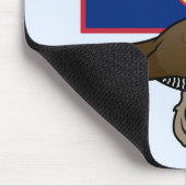 Guam-Schiene mit Flagge Mousepad (Ecke)