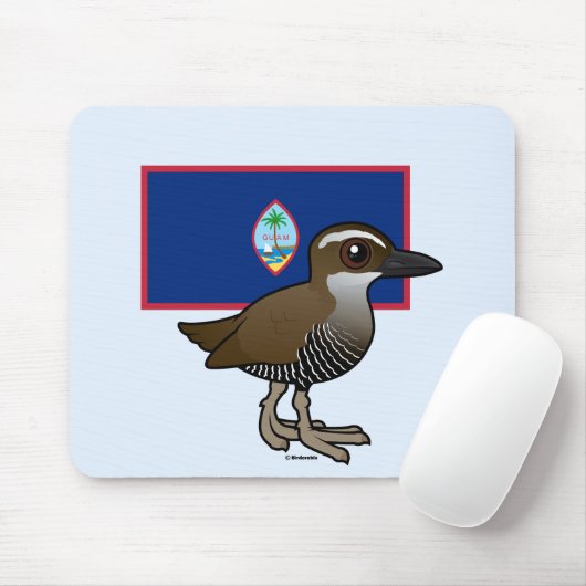 Guam-Schiene mit Flagge Mousepad (Mit Mouse)