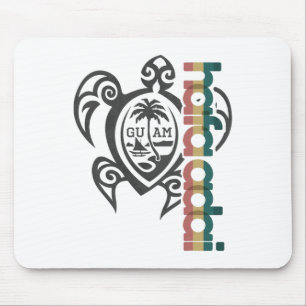 Guam-Schildkröte Hafa Adai Guam Angel-Shirt Chamor Mousepad