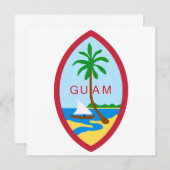 Guam Siegel Einladung (Vorne/Hinten)