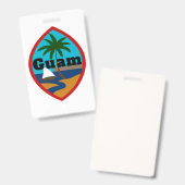 Guam Siegel Gepäcktag Ausweis (Vorder- & Rückseite)