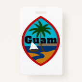 Guam Siegel Gepäcktag Ausweis (Vorderseite)
