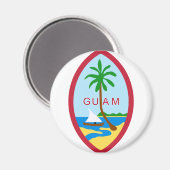 Guam Siegel GU Magnet (Vorderseite/Rückseite)