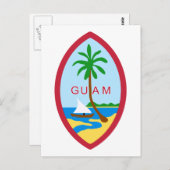 Guam Siegel GU Postkarte (Vorne/Hinten)