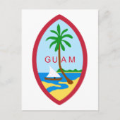 Guam Siegel GU Postkarte (Vorderseite)