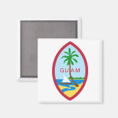 Guam Siegel Magnet (Vorderseite/Rückseite)