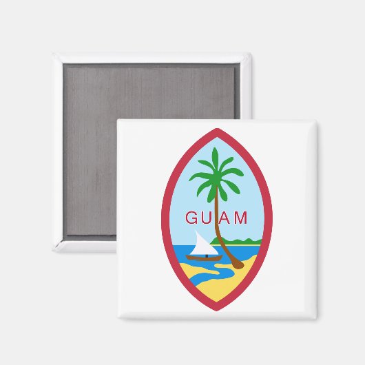 Guam Siegel Magnet (Vorderseite/Rückseite)