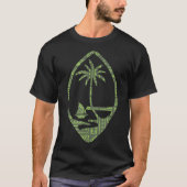 Guam Siegel mit einem Coolen polynesischen Design  T-Shirt (Vorderseite)