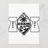 Guam-Siegel mit Latstein Postkarte (Vorderseite)