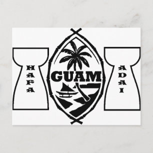 Guam-Siegel mit Latstein Postkarte