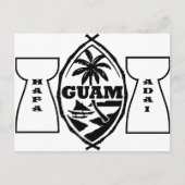 Guam-Siegel mit Latstein Postkarte (Vorderseite)
