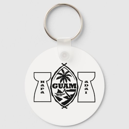 Guam-Siegel mit Latstein Schlüsselanhänger (Vorderseite)