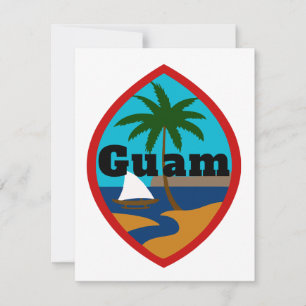 Guam Siegel Open Book Card Feiertagskarte