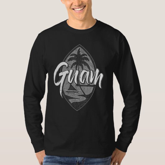 Guam Siegel Patch Flag Usa Chamorro Guamanian auf  T-Shirt (Vorderseite)