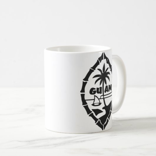 Guam-Siegel-Tasse Kaffeetasse (VorderseiteRechts)