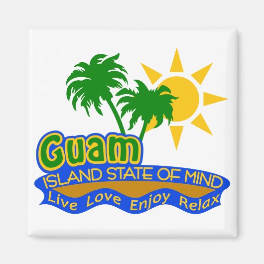 Guam-Staat des Mind-Magneten Magnet (Vorne)