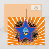 Guam Star Postkarte (Vorne/Hinten)