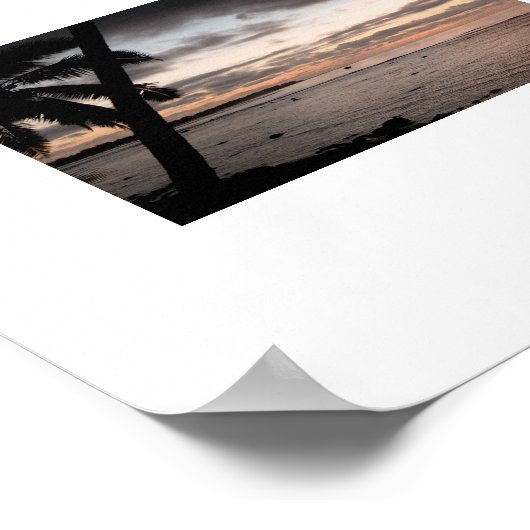 Guam Sunset Poster (Ecke)