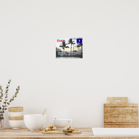 Guam - Sunset - Poster (Küche)