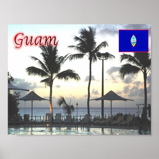 Guam - Sunset - Poster (Vorne)