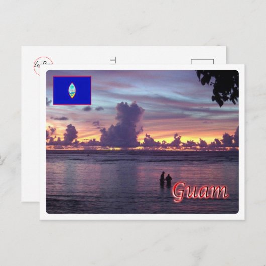 Guam - Sunset - Postkarte (Vorne/Hinten)
