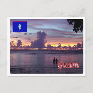 Guam - Sunset - Postkarte