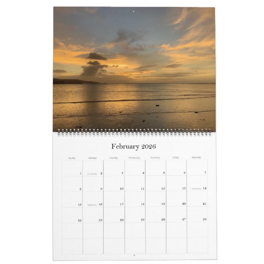 Guam Sunsets 12 Monate Kalender (Feb 2026)