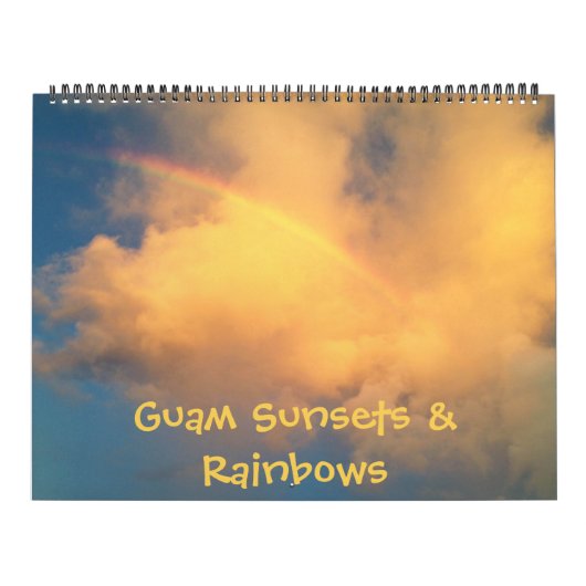 Guam Sunsets & Rainbows 18 Monate Kalender (Titelbild)