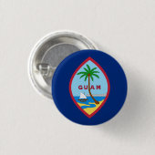 Guam-Taste, patriotische guamanische Flaggenmode Button (Vorne & Hinten)