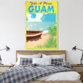 Guam Vintage Travel Poster Leinwanddruck (Insitu (Schlafzimmer))