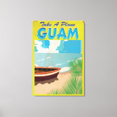 Guam Vintage Travel Poster Leinwanddruck (Vorderseite)