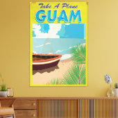 Guam Vintage Travel Poster Leinwanddruck (Insitu (Wohnzimmer))